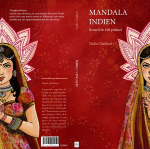 Couverture Mandala Indien, livre de poésie écrit par Nadia Chakhari